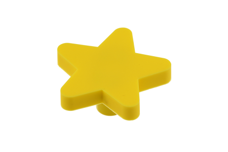 UM-STAR-ZT Ручка кнопка Желтый Резина GTV