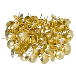 Гвозди декоративные усиленные (167 шт) золото 623-062
