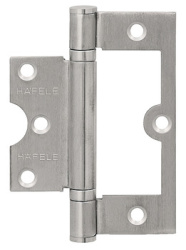 Петля карточная Hafele (для межком. дверей) 102 мм сатин 926.22.103 