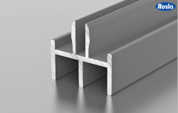 Алюминиевый профиль Росла С 1-09 серый 3 м 
