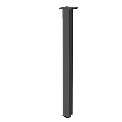 Опора квадратная 710 мм (60х60) NM-60R710-20 черный 