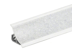 Плинтус Бриллиант белый 400 AP120 - 3 000мм пластик Termoplast