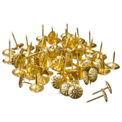 Гвозди декоративные усиленные (167 шт) золото 623-196