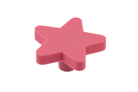 UM-STAR-RZ Ручка кнопка Розовый Резина GTV