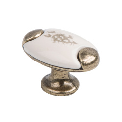 KF05-09 OAB Ручка кнопка Оксидированная бронза Керамика KERRON