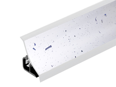 Плинтус Белая искра - AP120 - 3 000мм пластик Termoplast