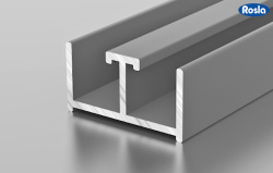 Алюминиевый профиль Росла С 1-19 серый 3 м 